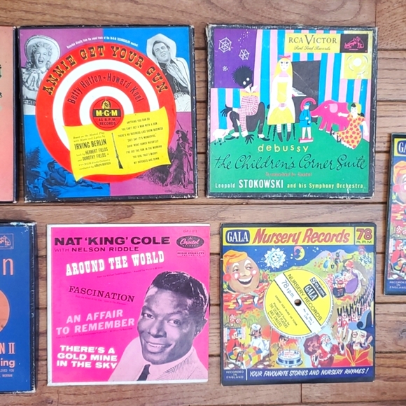29 Vintage 45 & 78 rpm vinyl records: Annie Get Your Gun, The King & I, … - Picture 3 of 16